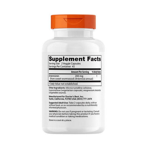 Doctors Best, Artemisinin, 100 mg, 90 Veggie Caps Doctors Best