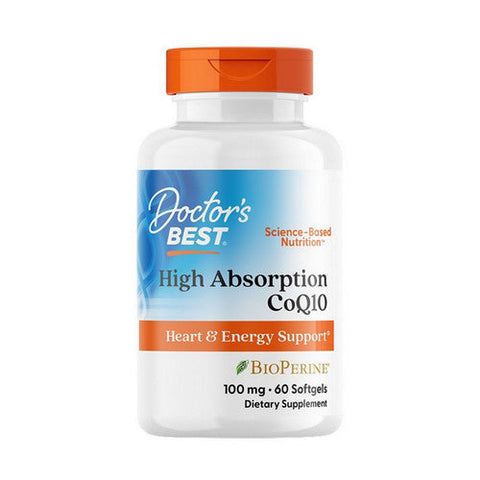 Doctors Best, High Absorption CoQ10 with Bioperine, 100 mg, 60 Softgels Doctors Best