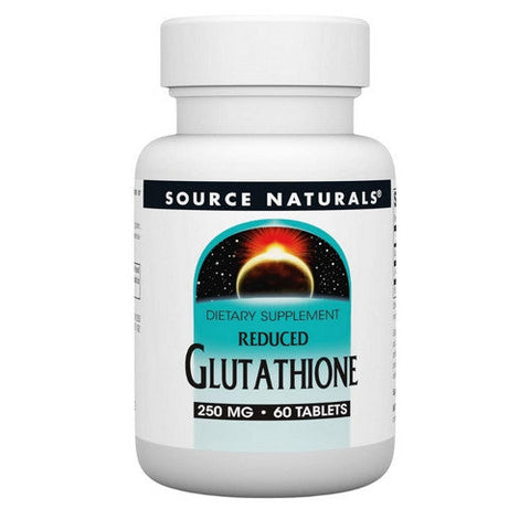 Source Naturals, Reduced Glutathione, 250 mg, 60 Tabs Source Naturals
