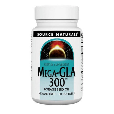 Source Naturals, Mega-GLA 300, 30 Softgels Source Naturals