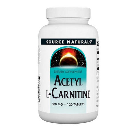 Source Naturals, Acetyl L-Carnitine, 500 mg, 120 Tabs Source Naturals