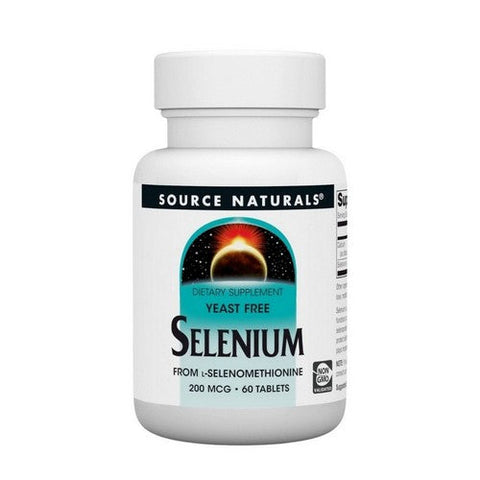 Source Naturals, Selenium Yeast Free, 200 Mcg, 60 Tabs Source Naturals