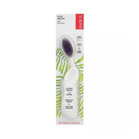 Radius, Radius Flex Brush Toothbrush Soft Assorted Colors Right Hand, Left Handed Radius