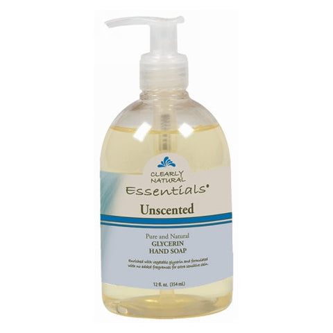 Clearly Natural, Liquid Soap Unscented With Pump, 12 Oz Clearly Natural