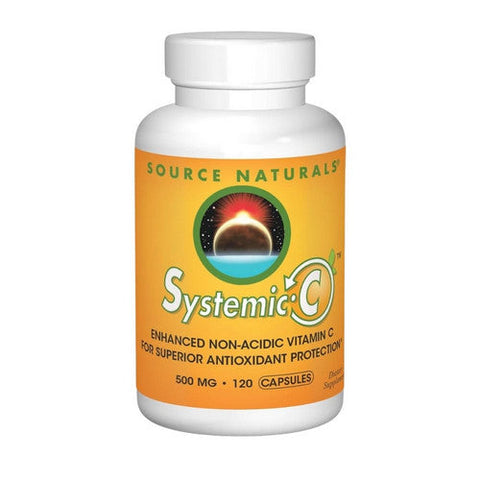 Source Naturals, Systemic C Capsules, 500mg, 120 Caps Source Naturals
