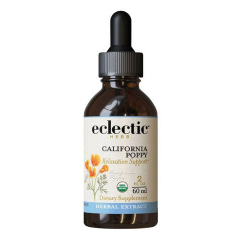 Eclectic Herb, California Poppy, 2 Oz with Alcohol Eclectic Herb