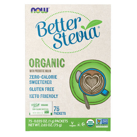 Now Foods, Organic Stevia Packets, 75 Packets Now Foods