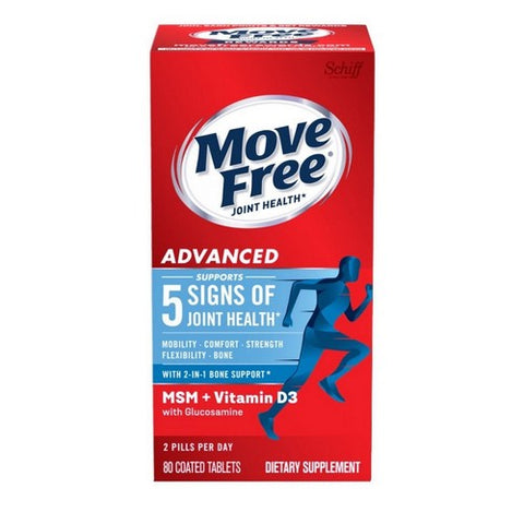Schiff/Bio Foods, Move Free Advanced Plus MSM, Vitamin D 80 Tabs Schiff
