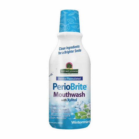 Nature's Answer, Periowash Alcohol-free Mouthwash, Wintermint 16 oz Nature's Answer