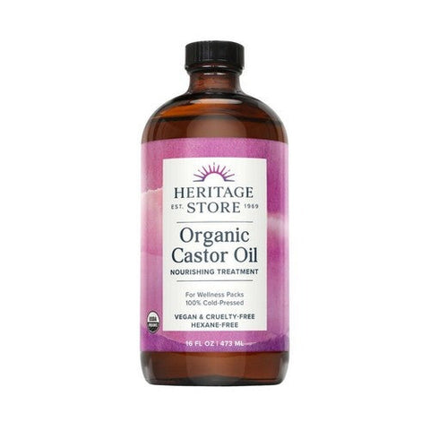 Heritage Store, Organic Castor Oil, 16 oz Heritage Store