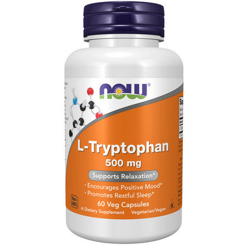 Now Foods, L-Tryptophan, 500 mg, 60 Vcaps Now Foods