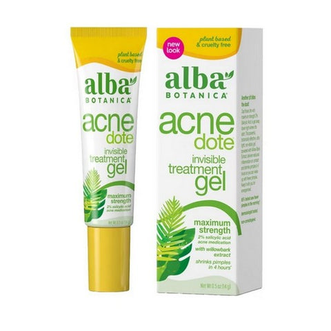 Alba Botanica, AcneDote Invisible Treatment Gel Maximum Strength, .5 oz Alba Botanica