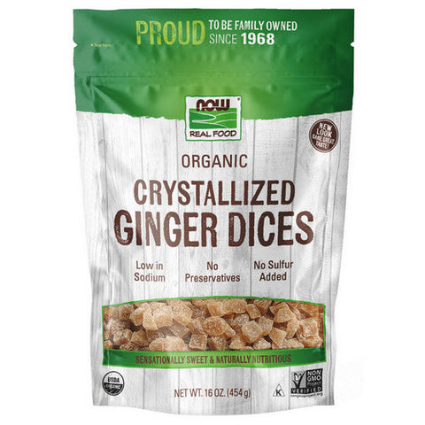 Now Foods, Ginger Dices Crystallized, 1 lb Now Foods