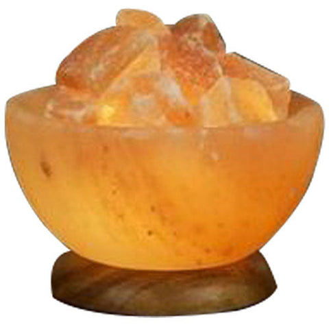 Aloha Bay, Salt Bowl Lamp with Salt Stones, 1 Count Aloha Bay