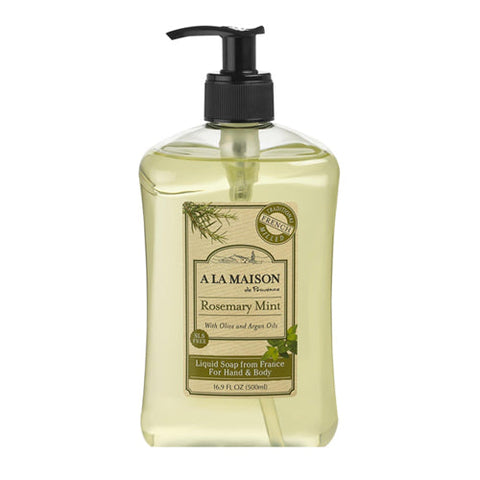 A La Maison, French Liquid Soap, Rosemary & Mint 16.9 oz A La Maison