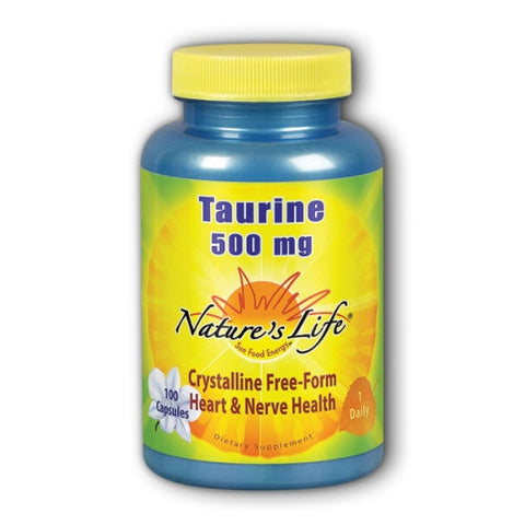 Nature's Life, Taurine, 500 mg, 100 caps Nature's Life