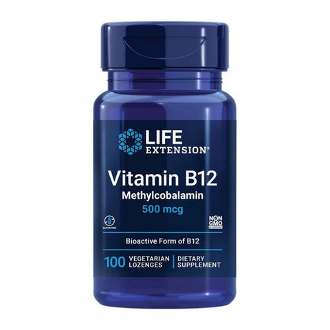 Life Extension, Vitamin B12, 500 mcg, 100 lozenges Life Extension