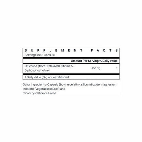 Jarrow Formulas, Citicoline CDP Choline, 250 mg, 120 caps Jarrow Formulas