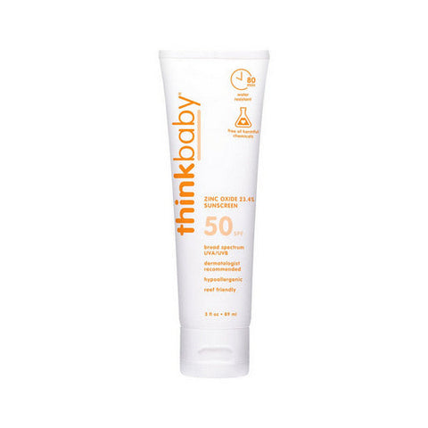 Thinkbaby, Thinkbaby Sunscreen Lotion Clear Zinc SPF 50, 3 oz Thinkbaby