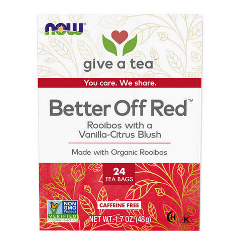 Now Foods, Better Off Red Rooibos Tea, Vanilla Citrus Blush 24 bags Now Foods