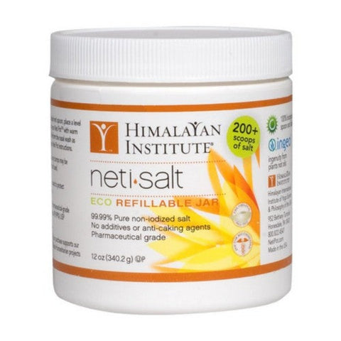 Himalayan Institute, Neti Pot Salt Jar, 12 OZ Himalayan Institute