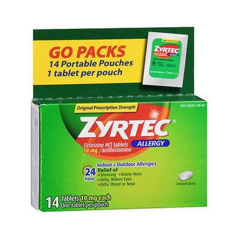 Zyrtec, Allergy Tablets, 10 mg, 14 tabs Zyrtec