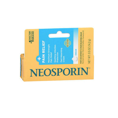 Neosporin, Dual Action Cream For Pain Relief, 0.5 oz Neosporin
