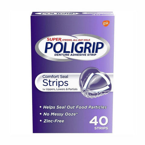 Super Poligrip, Comfort Seal Strips, 40 each Super Poligrip