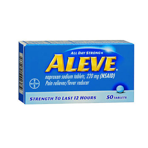 Aleve, All Day Strong Pain Reliever And Fever Reducer Tablets, 220 mg, 50 tabs Aleve