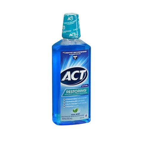 Act, Restoring Anticavity Fluoride Mouthwash, Cool Splash Mint 18 oz Act