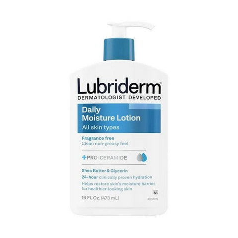 Lubriderm, Daily Moisture Lotion, Fragrance Free 16 Oz Lubriderm