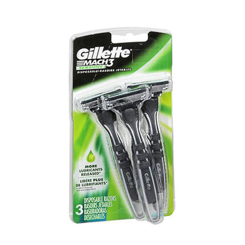 Gillette, Mach3 Disposable Razors Sensitive, 3 each Gillette
