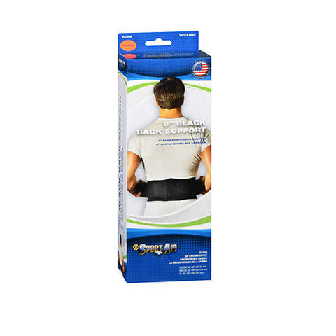Sport Aid, Sport Aid 6" Back Support Black Ex-Large, 1 Each Sport Aid