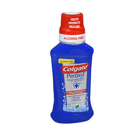 Colgate, Peroxyl Mouth Sore Rinse Alcohol-Free, Mild Mint 8.4 oz Colgate