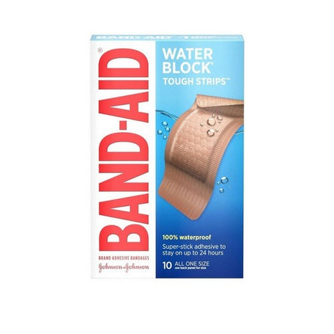 Band-Aid, Tough-Strips 100% Waterproof Adhesive Bandages Extra Large, 10 each Band-Aid