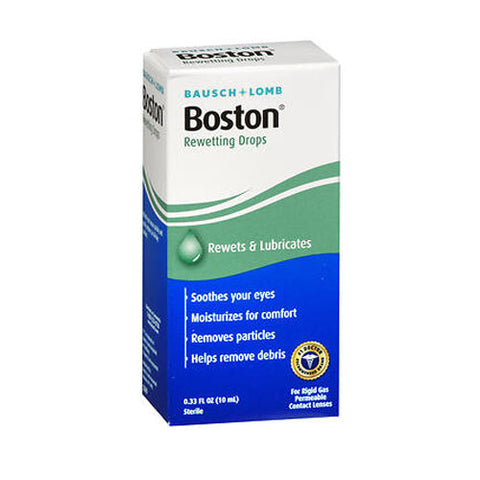 Bausch + Lomb, Bausch & Lomb Boston Rewettinging Drops For Contact Lenses, 10 ml Bausch + Lomb