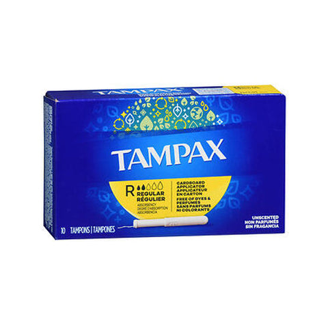 Tampax, Tampons With Flushable Applicators Regular, 10 each Tampax
