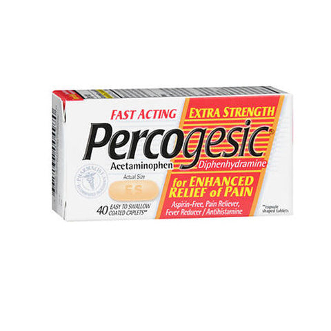 Percogesic, Fast Acting Extra Strength Pain Relief Caplets, 40 caplets Percogesic